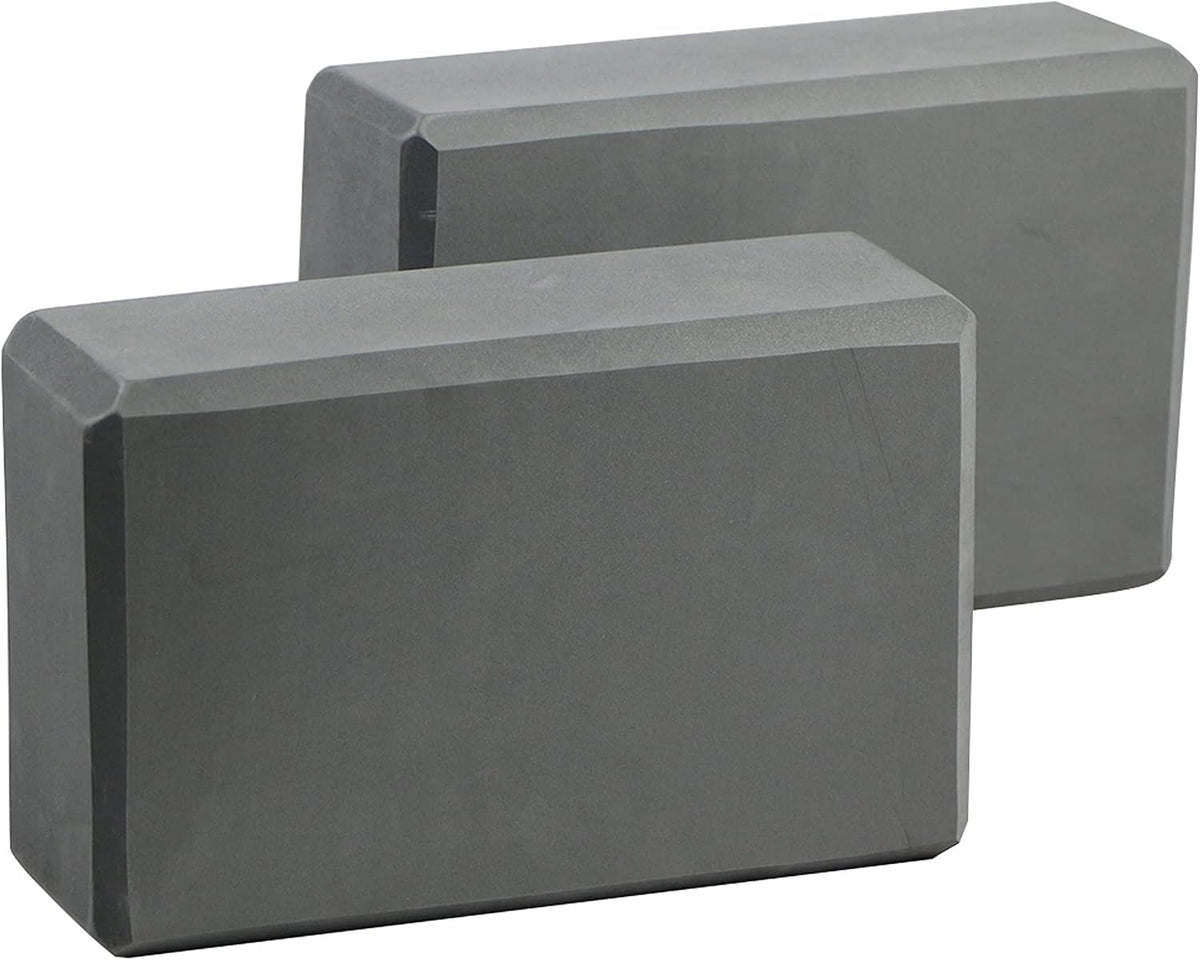 Yoga Blocks 2-Pack – Non-Slip Fitness & Pilates Blocks for Stretching