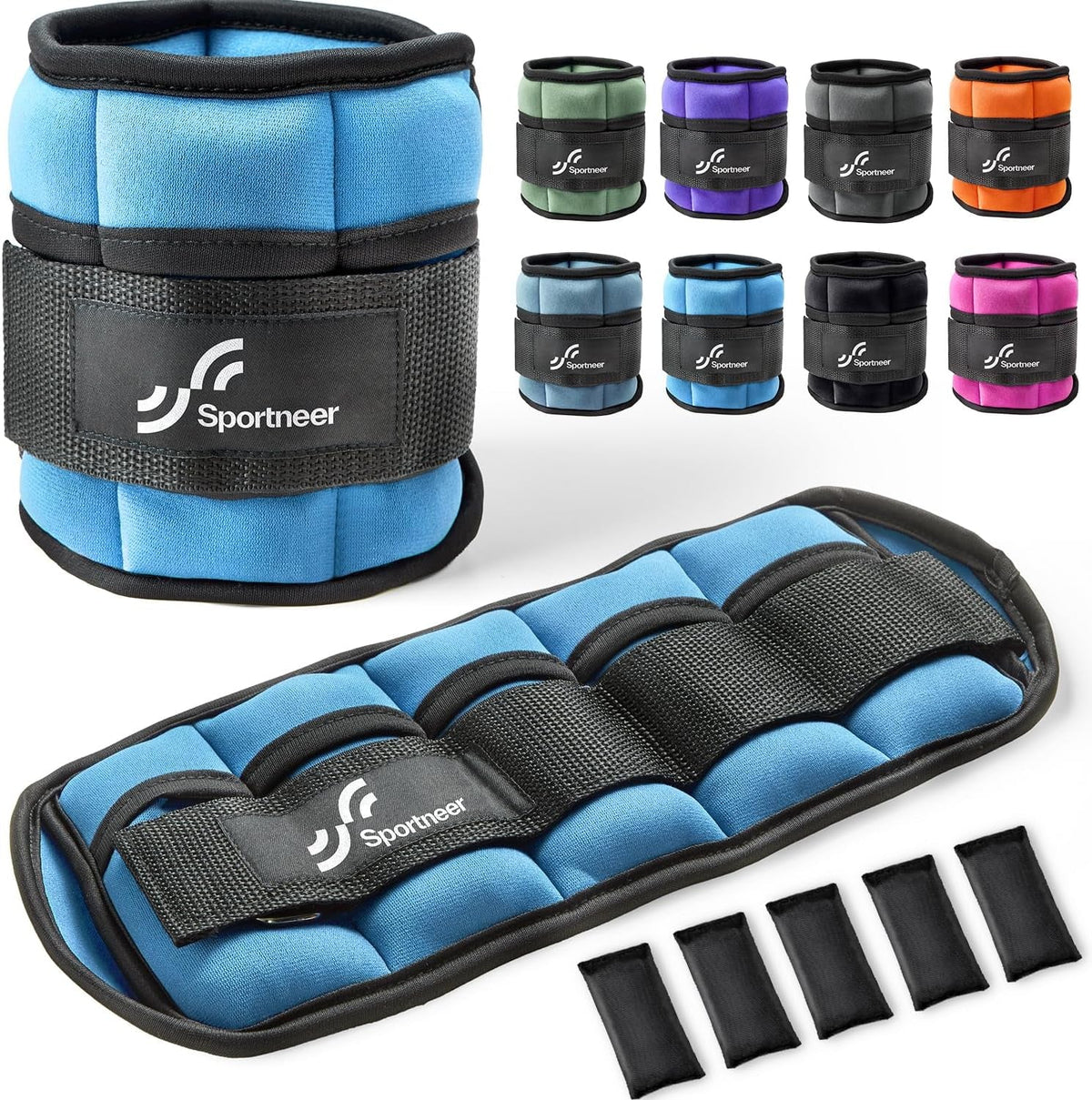 Adjustable Ankle & Wrist Weights – 4LB/13LB Pair for Women