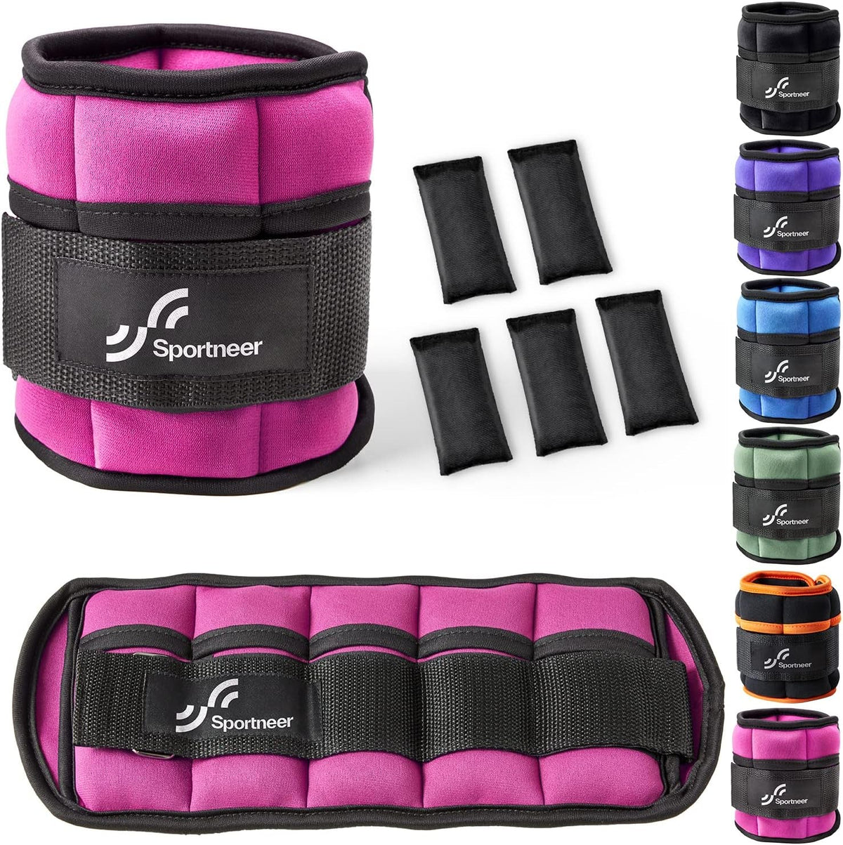 Adjustable Ankle & Wrist Weights – 4LB/13LB Pair for Women