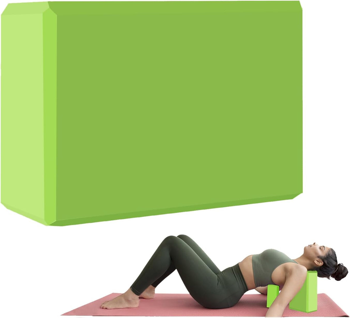 Gaiam Yoga Block – Latex-Free EVA Foam, Non-Slip Beveled Edges