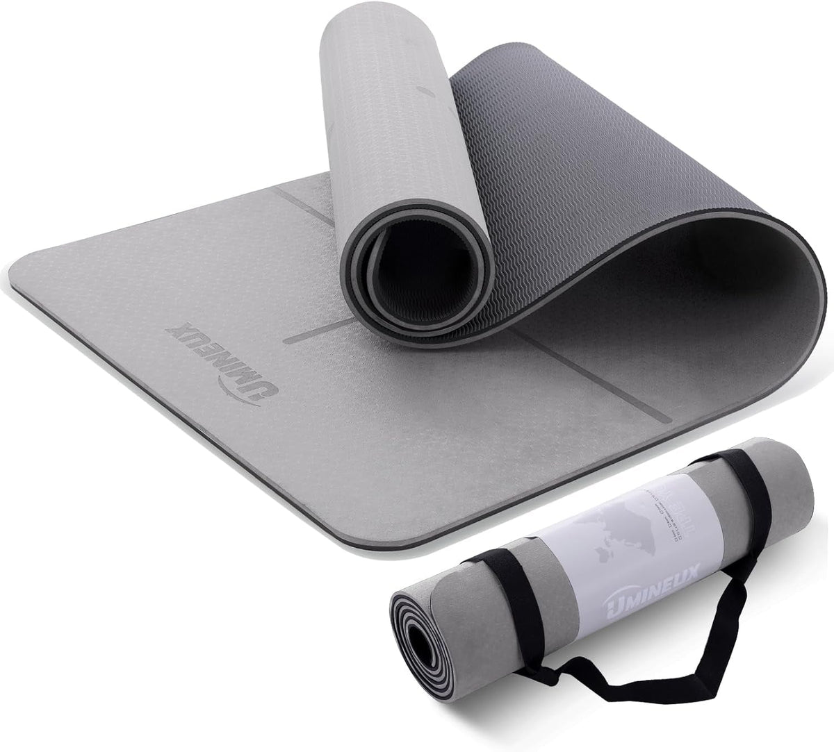 Extra-Thick TPE Yoga Mat – Non-Slip Mat with Sling & Storage Bag