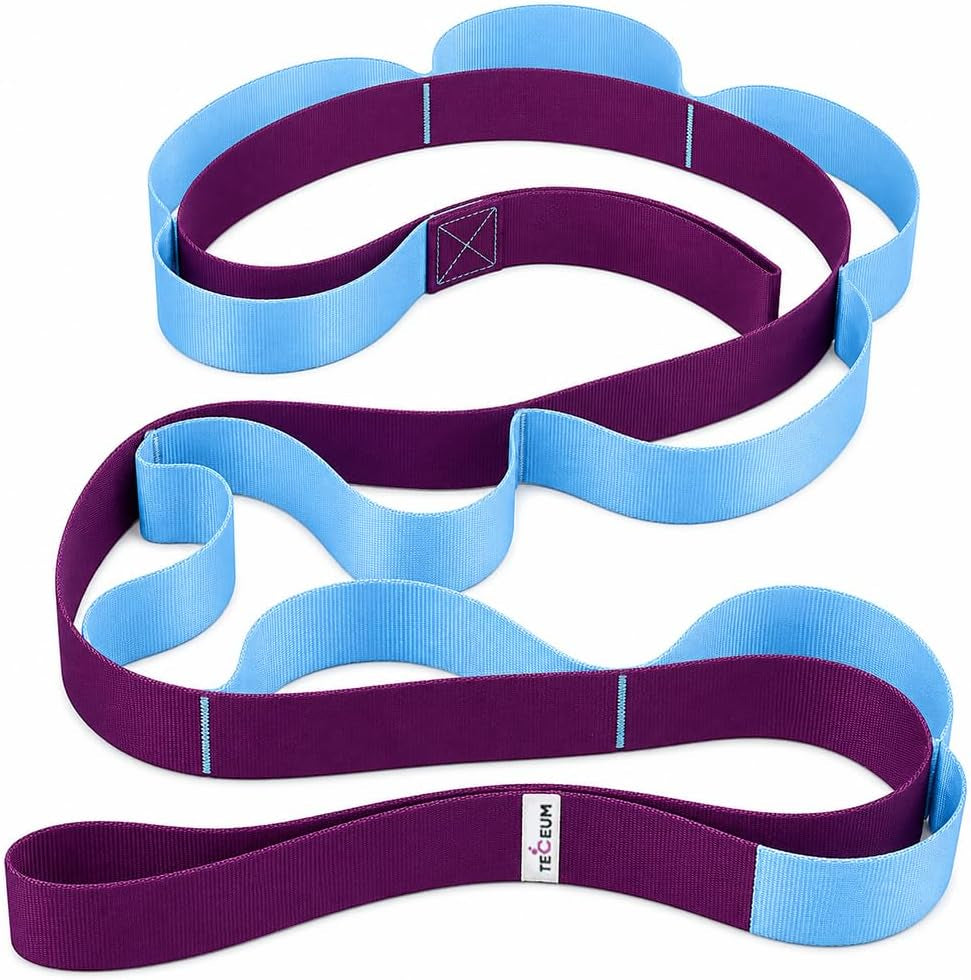 Stretching Strap with 10 Loops – Physical Therapy & Rehab Exercise