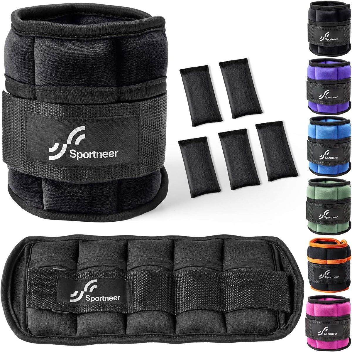 Adjustable Ankle & Wrist Weights – 4LB/13LB Pair for Women