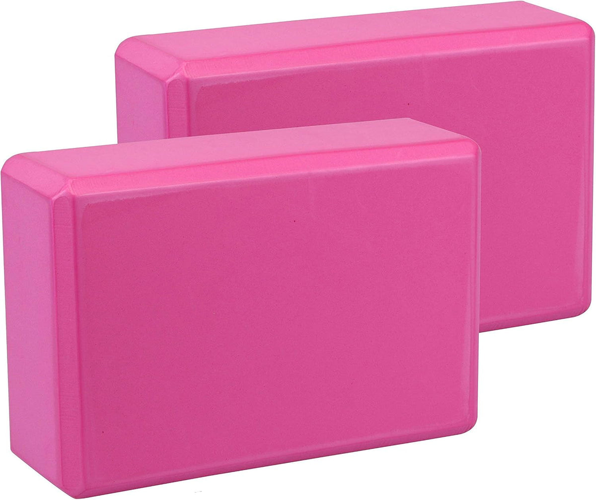 Yoga Blocks 2-Pack – Non-Slip Fitness & Pilates Blocks for Stretching