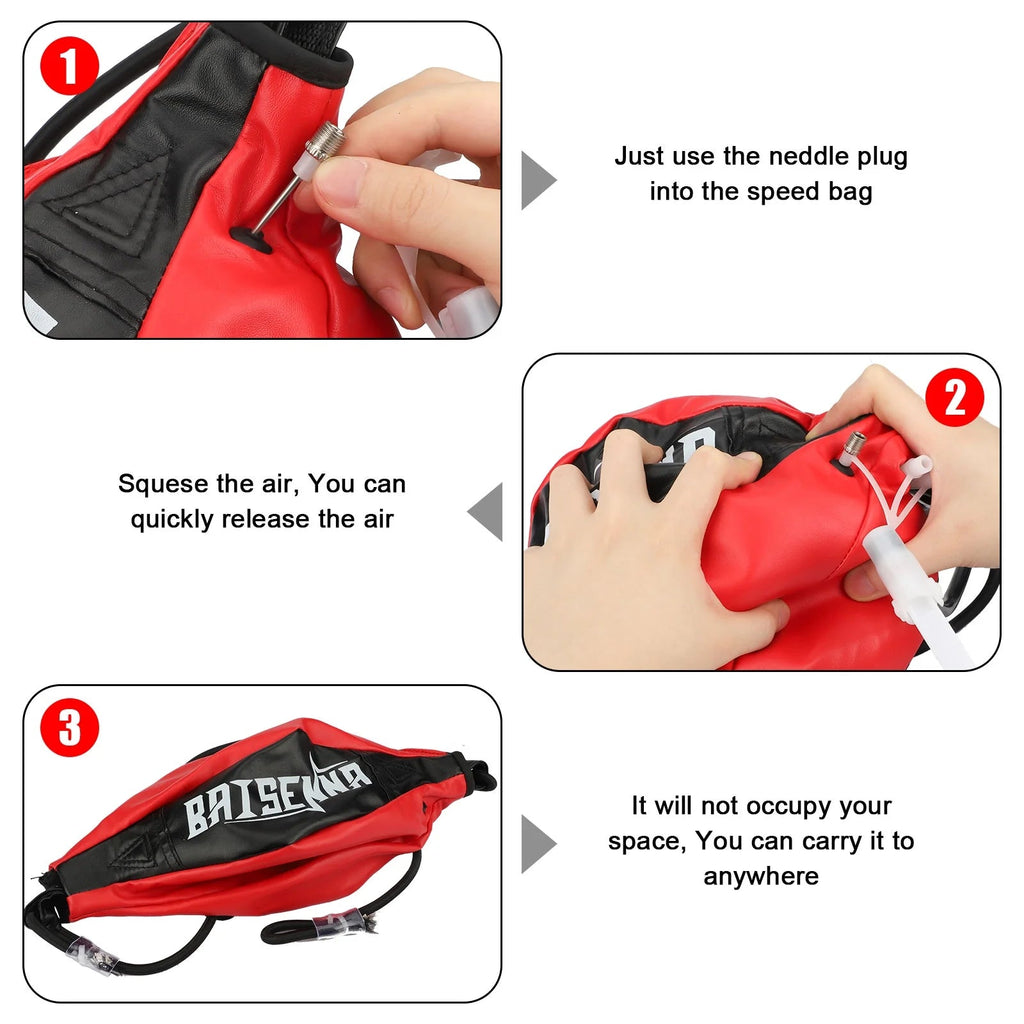Double End Boxing Speed Bag – Punch & Dodge Training Ball