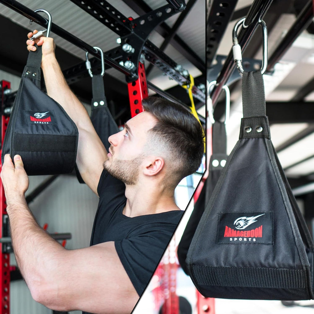 Premium Ab Slings Straps – Heavy-Duty Hanging Leg Raise Pair