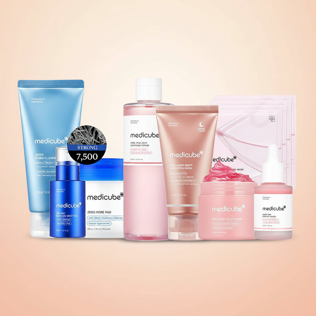 Affordable Medicube Glass Glow Skincare Set | 8 Essential Products for a Radiant Skin Routine