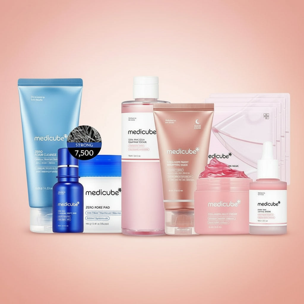 Affordable Medicube Glass Glow Skincare Set | 8 Essential Products for a Radiant Skin Routine