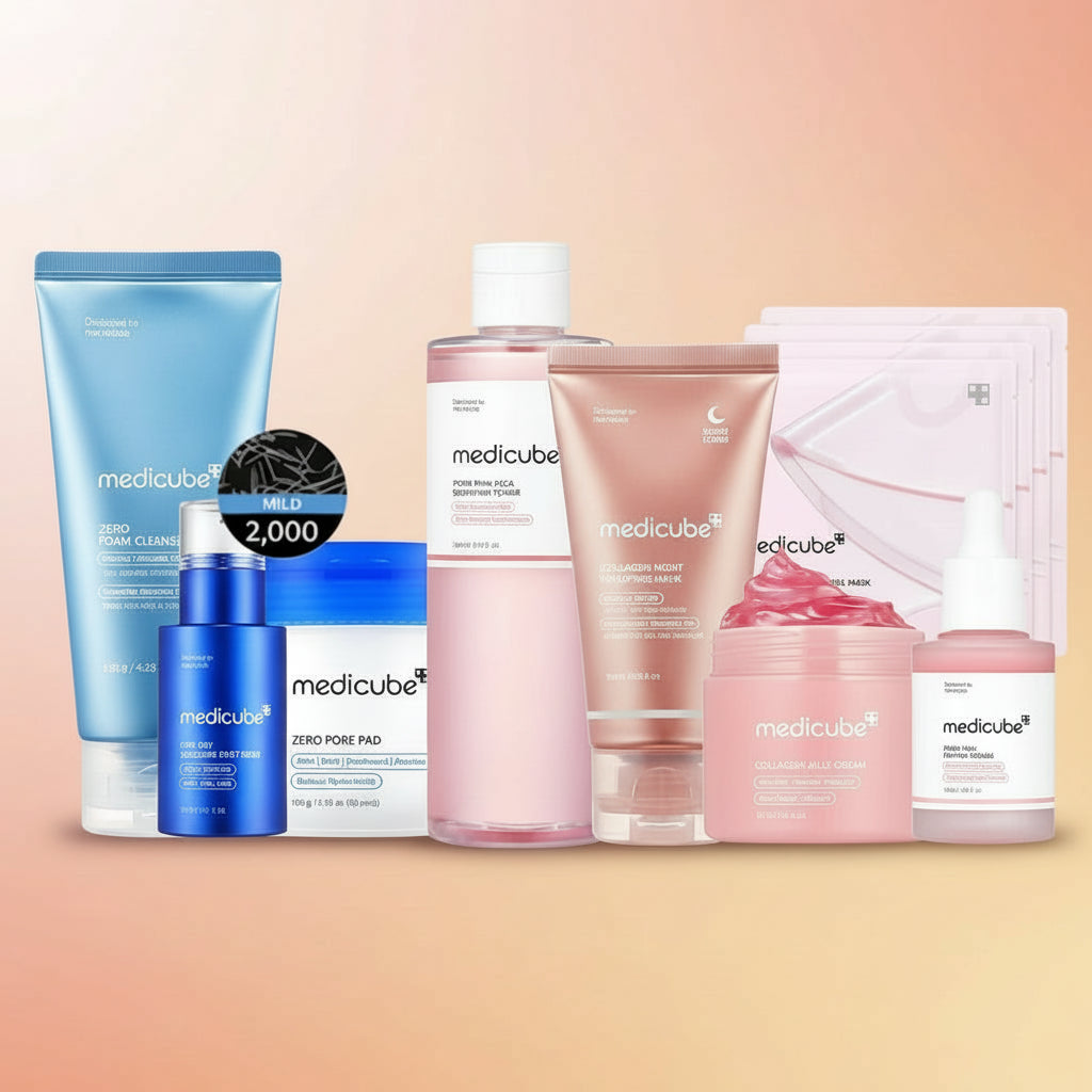 Affordable Medicube Glass Glow Skincare Set | 8 Essential Products for a Radiant Skin Routine
