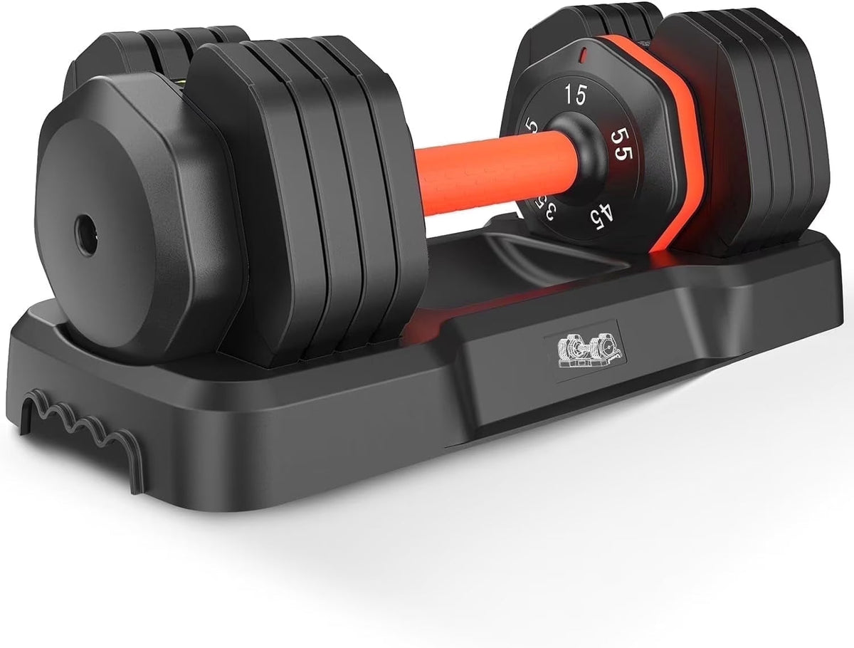 Adjustable Dumbbells 25LB Pair – 5-in-1, 5–25LB Weights
