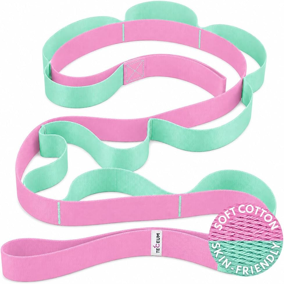 Stretching Strap with 10 Loops – Physical Therapy & Rehab Exercise