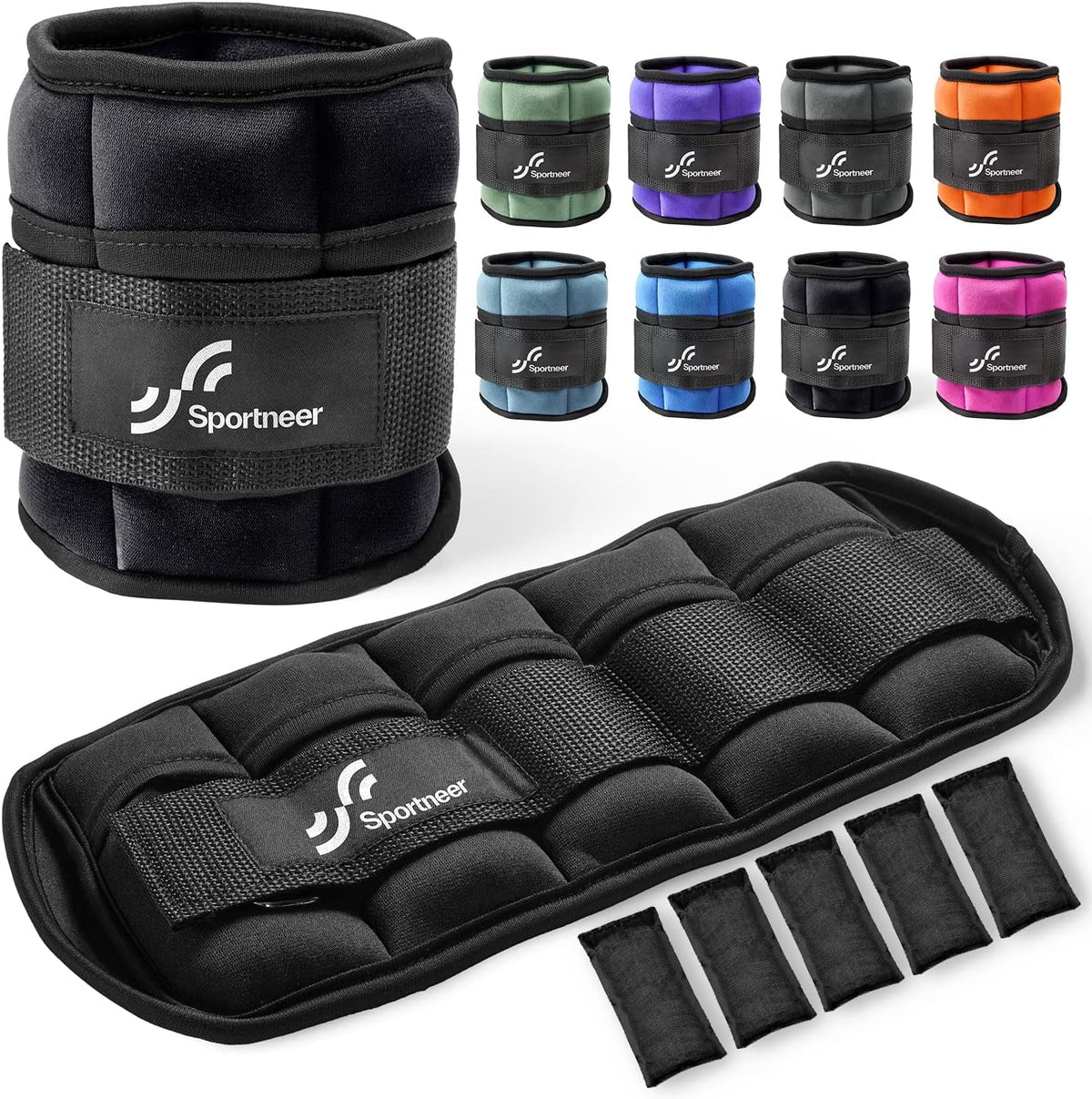 Adjustable Ankle & Wrist Weights – 4LB/13LB Pair for Women