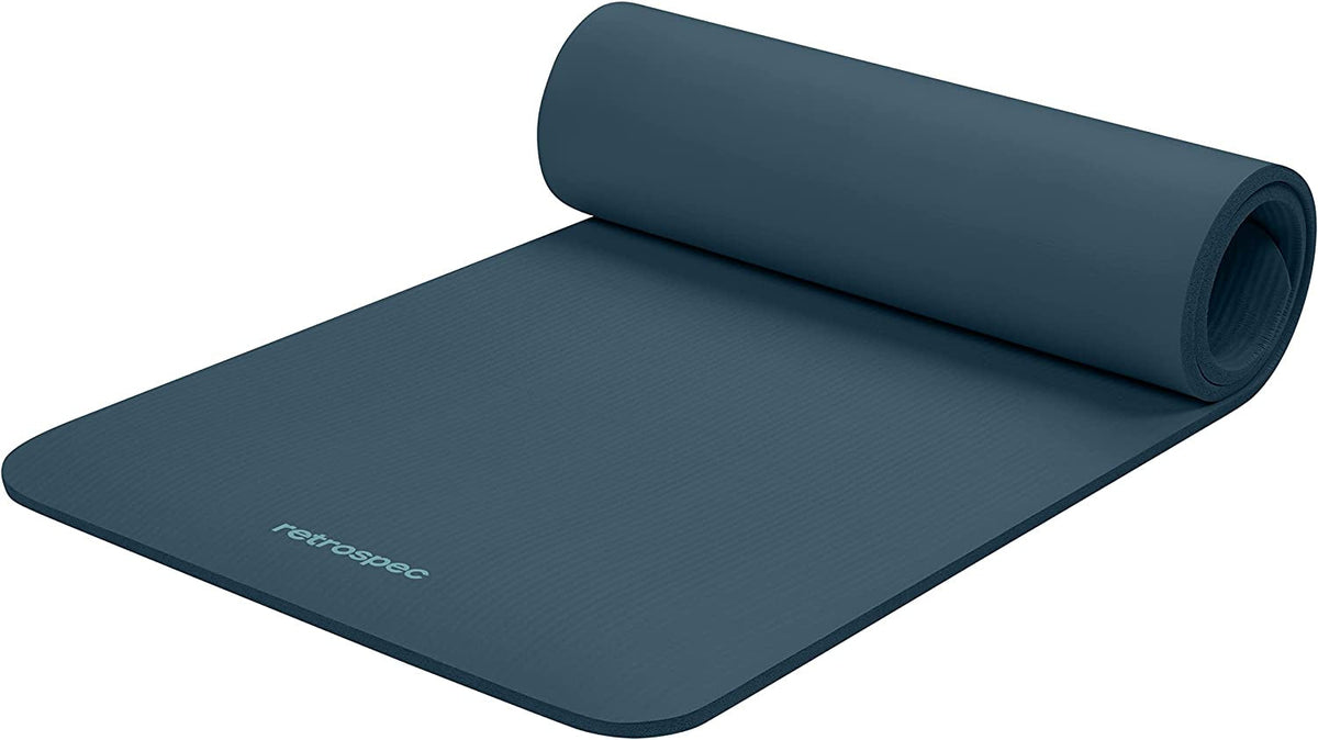 Retrospec Solana Yoga Mat – 1/2" Thick Non-Slip 72×24" Mat