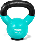 Yes4All Kettlebells with Rubber Base – 10–65LB Strength Set