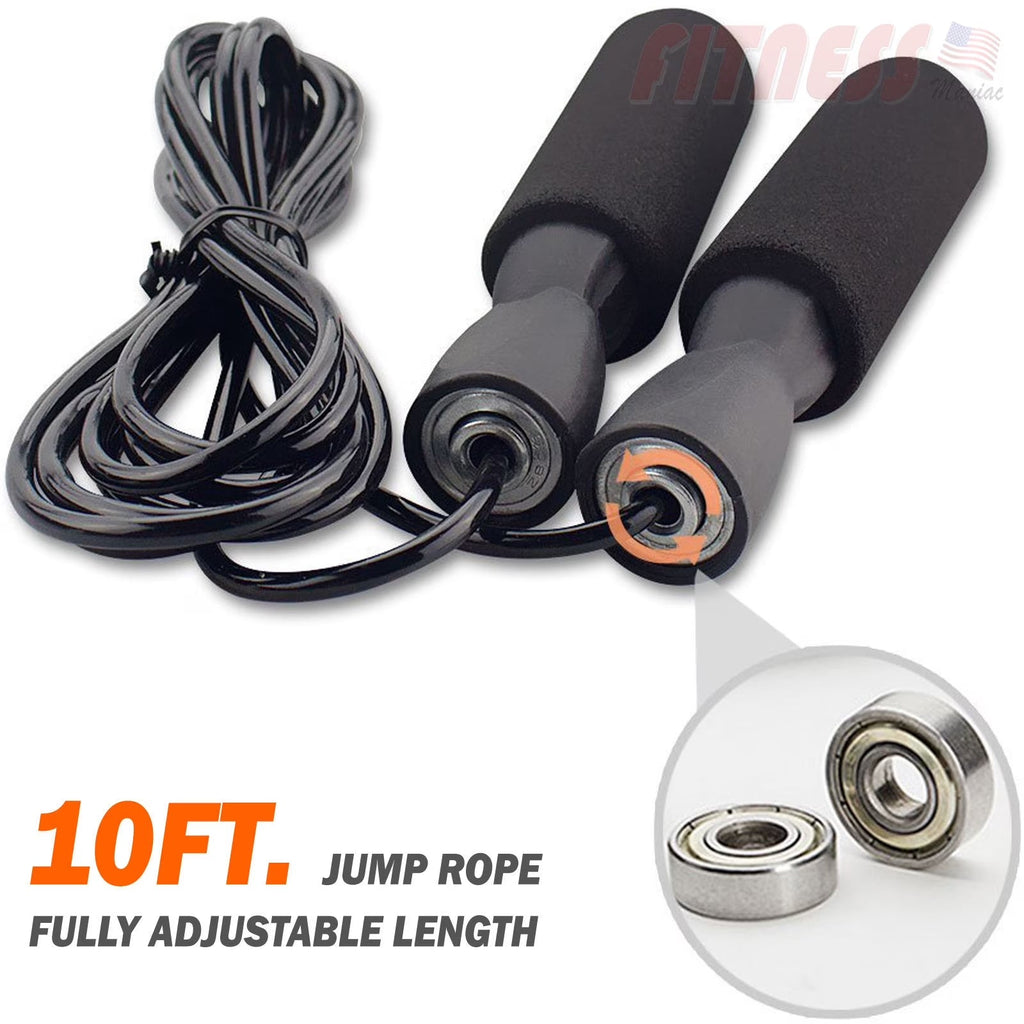Speed Jump Rope with Ball Bearings – PVC Cable Skipping Rope