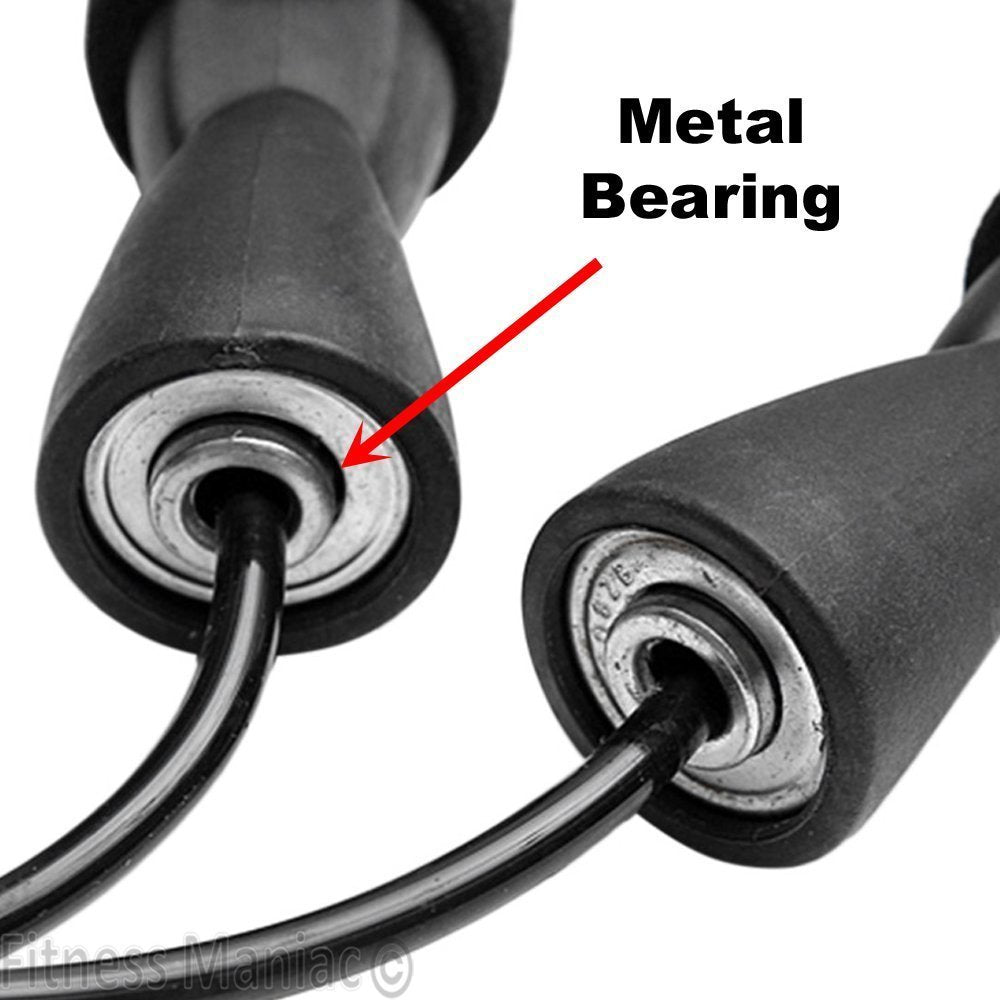 Speed Jump Rope with Ball Bearings – PVC Cable Skipping Rope