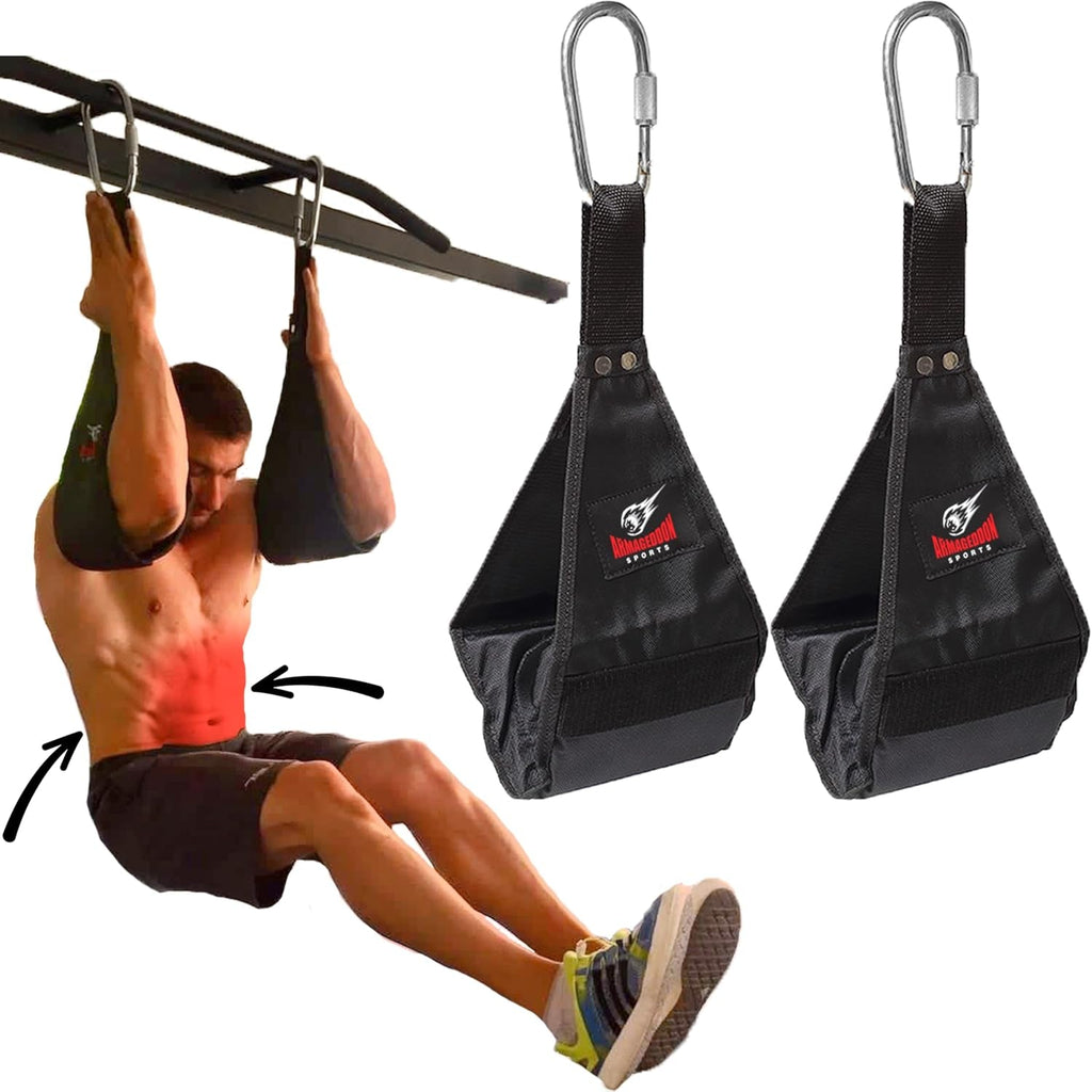 Premium Ab Slings Straps – Heavy-Duty Hanging Leg Raise Pair