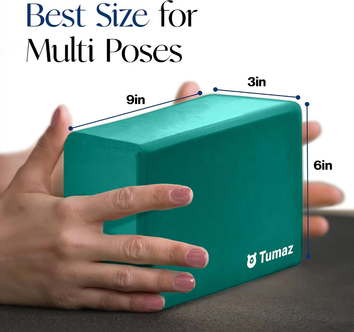 Yoga Blocks 2-Pack – High-Density EVA Foam Non-Slip Blocks