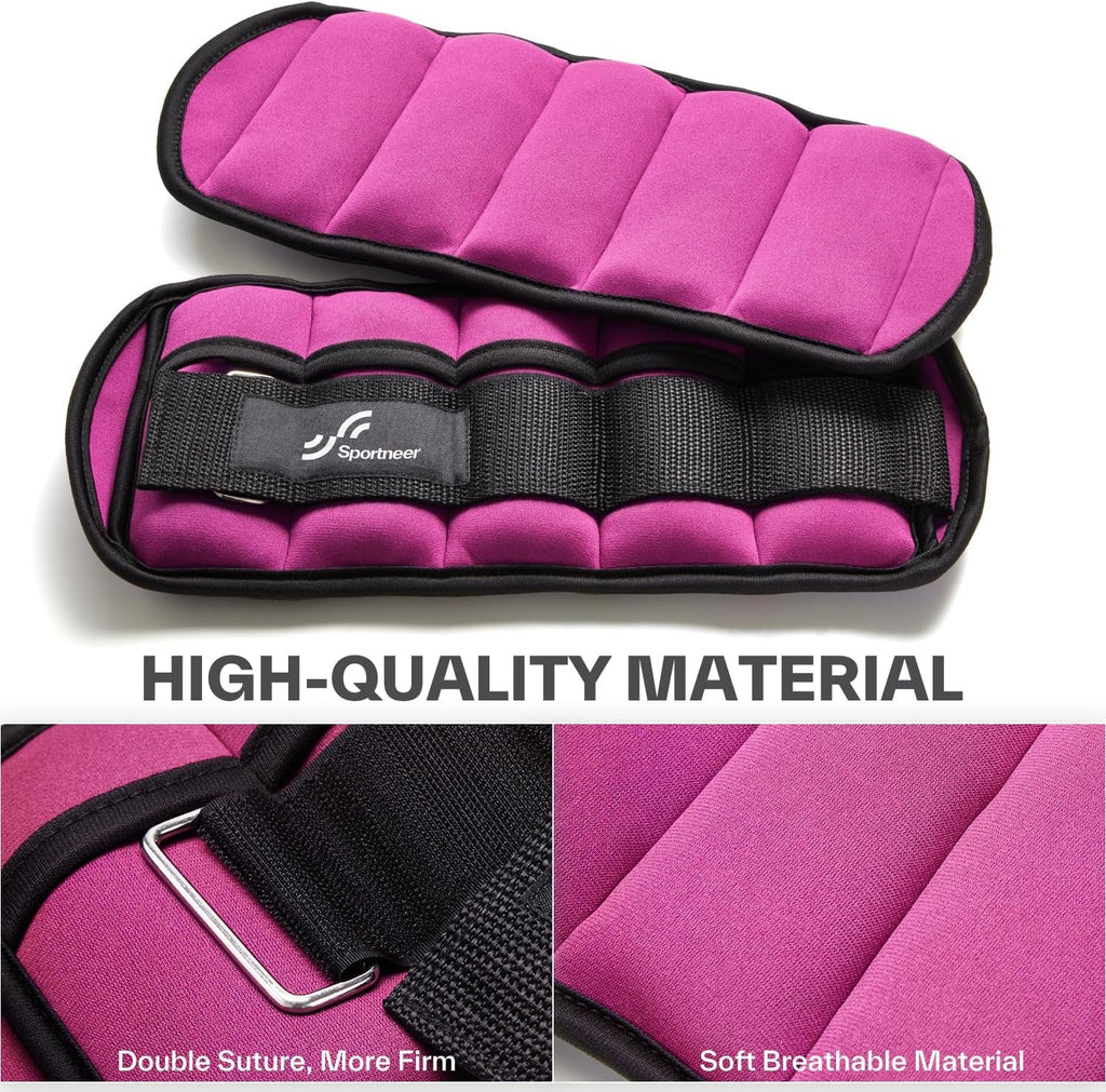 Adjustable Ankle & Wrist Weights – 4LB/13LB Pair for Women