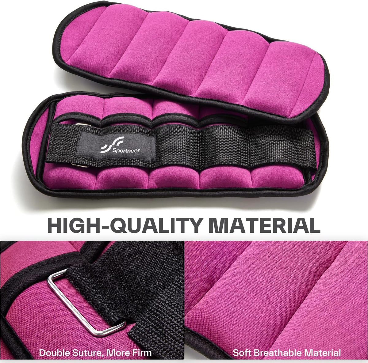Adjustable Ankle & Wrist Weights – 4LB/13LB Pair for Women