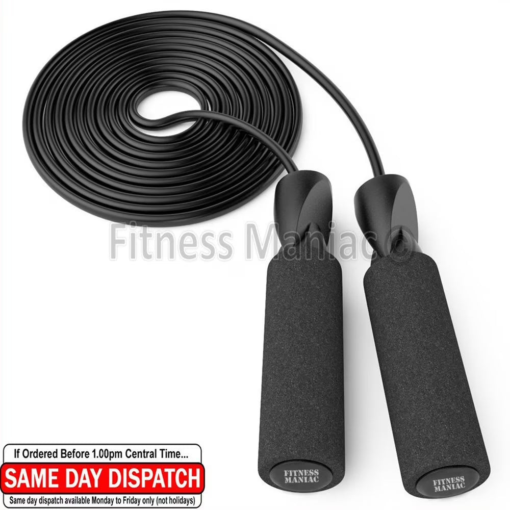 Speed Jump Rope with Ball Bearings – PVC Cable Skipping Rope
