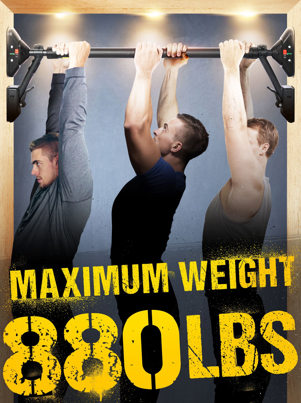 Pull-Up & Chin-Up Bar – Two-Way Support Upper Body Trainer