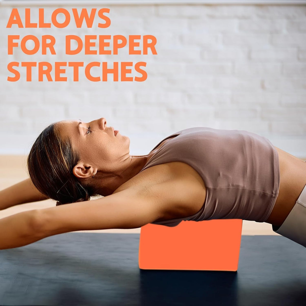 Gaiam Yoga Block – Latex-Free EVA Foam, Non-Slip Beveled Edges