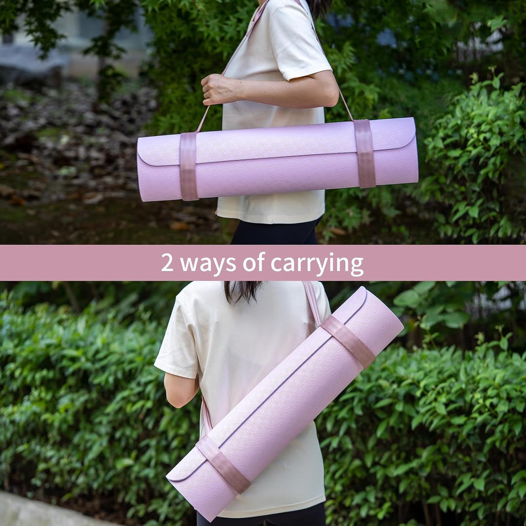 Yoga Mat Strap – Adjustable Hook & Loop Closure Carrier