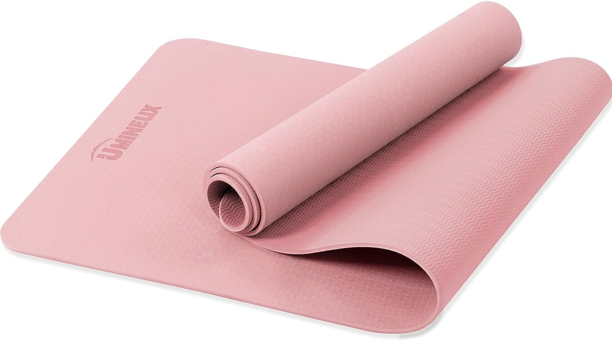 Extra-Thick TPE Yoga Mat – Non-Slip Mat with Sling & Storage Bag