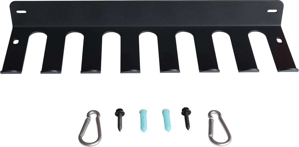 Heavy-Duty Gym Storage Rack – Wall-Mount Resistance Band & Barbell Rack