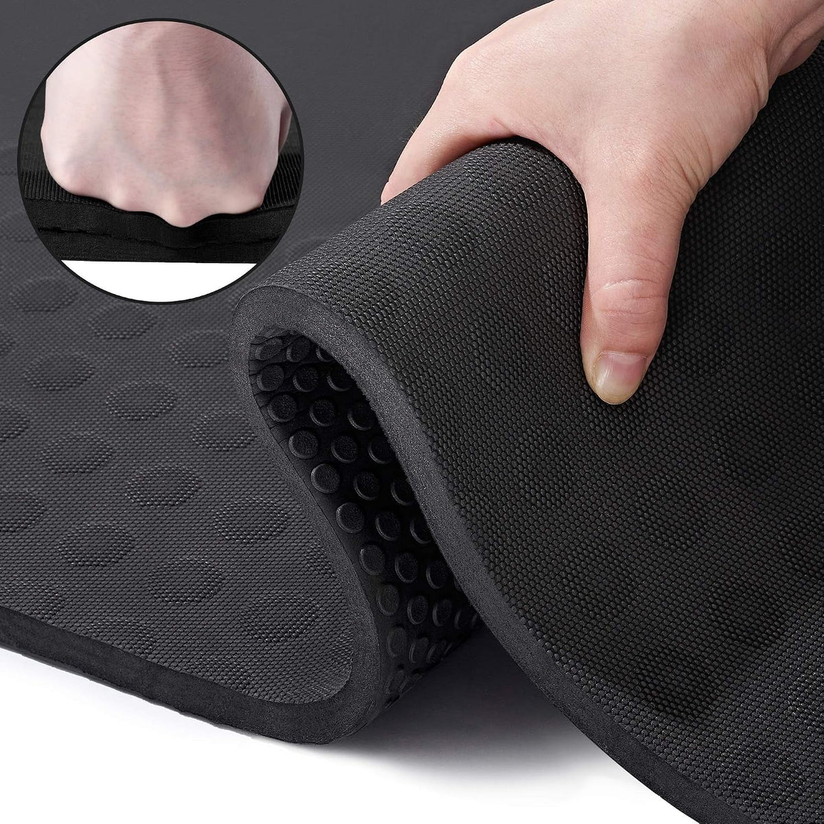JELS Extra-Thick TPE Yoga Mat – 2/5" Non-Slip 72×26" with Strap