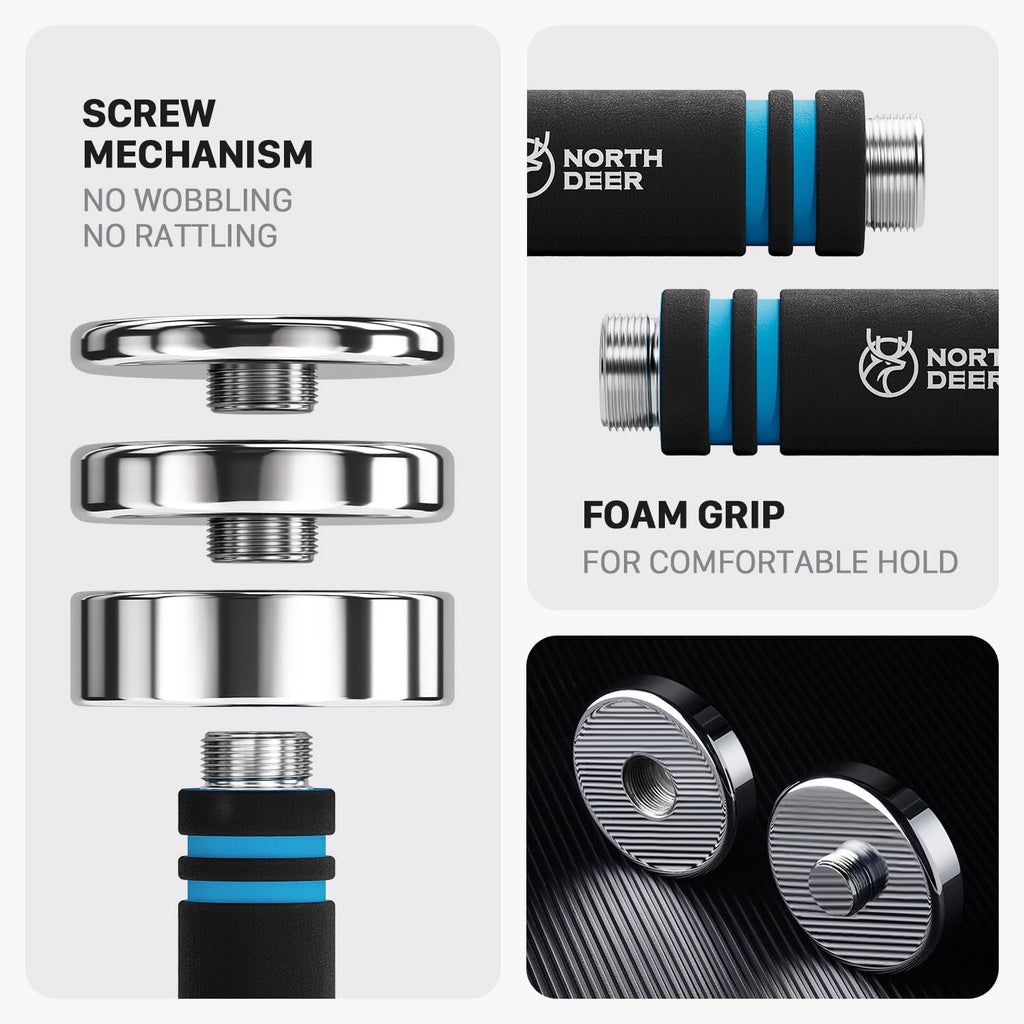 Steel Adjustable Dumbbell – Ultracompact Chrome Weight