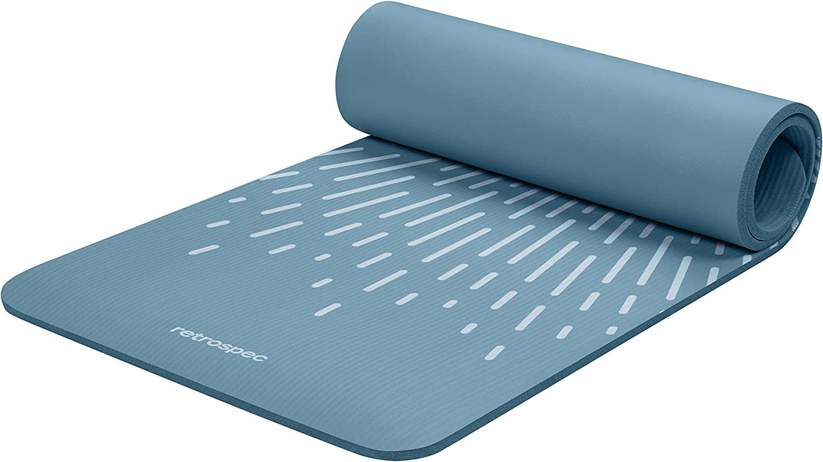Retrospec Solana Yoga Mat – 1/2" Thick Non-Slip 72×24" Mat