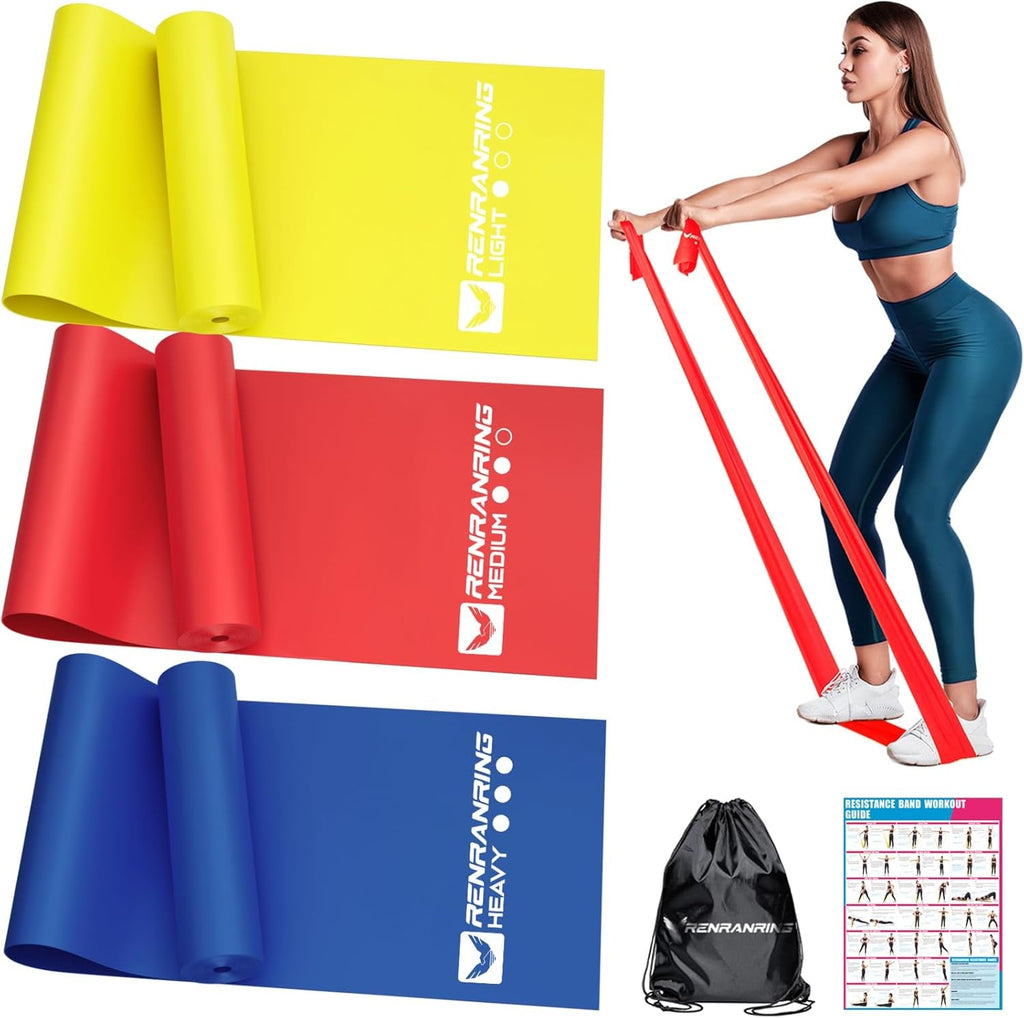 Resistance Bands Set – Exercise Bands for Pilates, Yoga & Therapy