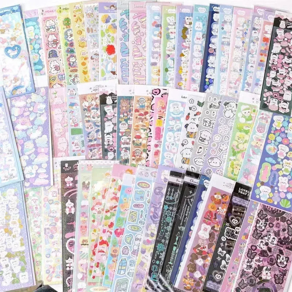 Korean Kawaii Sticker Pack - Laser-Cut for Albums & DIY